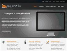 Tablet Screenshot of findandfollow.com.au
